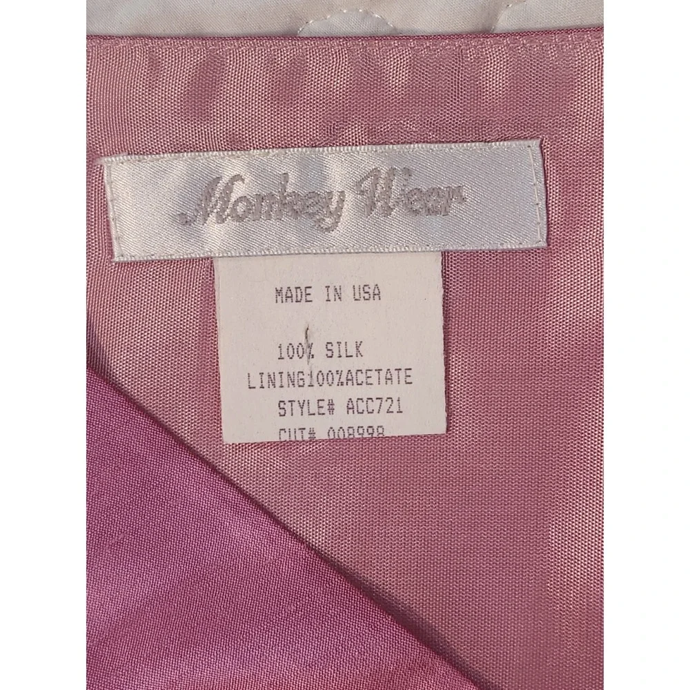 Pink SILK Wrap Shawl Wedding Party Dance Formal Long Marilyn Monroe Cape Barbie